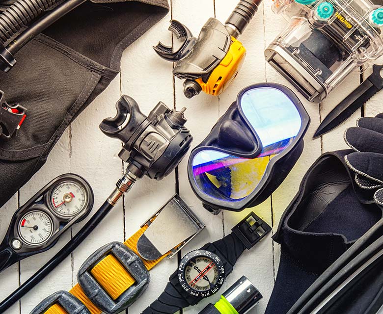 Dykutrustning och våtdräkter hos Nautico Diving